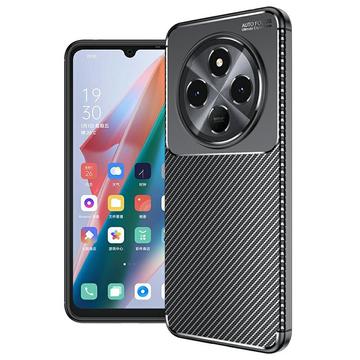 Xiaomi Redmi 14R/14C/Poco C75 Beetle Puzdro TPU z Uhlíkových Vlákien - Čierne