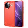 Xiaomi Redmi K80 Pro/Poco F7 Ultra Puzdro z Brúseného TPU - Uhlíkové Vlákno