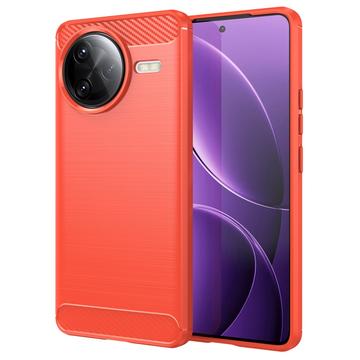 Xiaomi Redmi K80 Pro/Poco F7 Ultra Puzdro z Brúseného TPU - Uhlíkové Vlákno