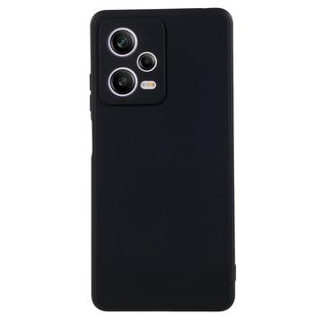 Xiaomi Redmi Note 12 Pro Matné Puzdro TPU Proti Odtlačkom Prstov - Čierne