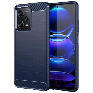 Xiaomi Redmi Note 12 Pro Puzdro z Brúseného TPU - Uhlíkové Vlákno