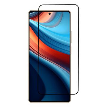 Xiaomi Redmi Note 13R Pro Úplný chránič sklenenej sklenenej obrazovky - Čierny okraj