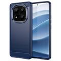 Xiaomi Redmi Note 14 Pro+ 5G Puzdro z Brúseného TPU - Uhlíkové Vlákno