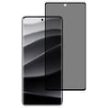 Xiaomi Redmi Note 14 Pro+ 5G/13 Pro+ Full Cover Ochranné Tvrdené Sklo na Displej Privacy - Čierny Okraj