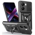 Xiaomi Redmi Turbo 4/Poco X7 Pro Rotary Ring Hybrid Case with Camera Shield