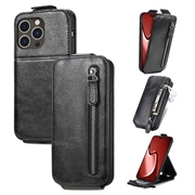 iPhone 16 Pro Max Vrecko na zips Vertikálne flip puzdro