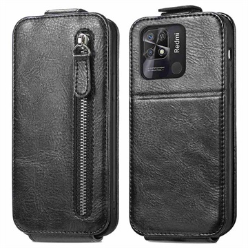 Vrecko na zips Xiaomi Redmi 10c Vertikálne flip puzdro