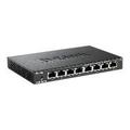 D-Link DES 108 8-portový Rýchly Ethernet Nespravovaný Prepínač Pracovnej Plochy - Čierny