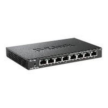 D-Link DES 108 8-portový Rýchly Ethernet Nespravovaný Prepínač Pracovnej Plochy - Čierny