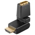 Adaptér HDMI™ 360°, Guldplaterad