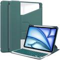 iPad Air 13 2024/2025 360 Rotating Smart Case with Bluetooth Keyboard