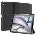iPad Air 13 2024/2025 Dux Ducis Domo Tri-Fold Puzdro Smart Folio - Čierne