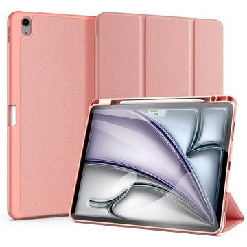iPad Air 13 2024/2025 Dux Ducis Domo Tri-Fold Puzdro Smart Folio - Ružová