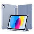 iPad 2022/2025 Tech-Protect SmartCase Pen Hybrid Tri-Fold Folio Case - Crystal Blue