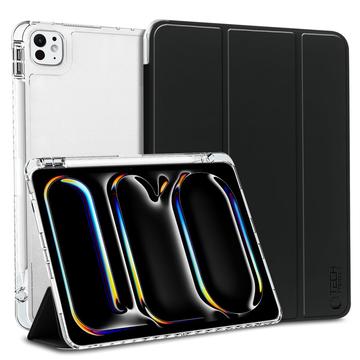 iPad Pro 11 (2024) Tech-Protect SmartCase Pen Tri-Fold Folio Case - Black / Clear