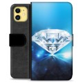 iPhone 11 prémiové puzdro na peňaženku - Diamant