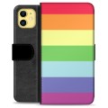 iPhone 11 prémiové puzdro na peňaženku - Pride