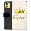 iPhone 11 prémiové puzdro na peňaženku - Kráľovná