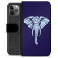 iPhone 11 Pro Max prémiové puzdro na peňaženku - Slon