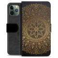 iPhone 11 Pro prémiové puzdro na peňaženku - Mandala