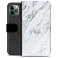 iPhone 11 Pro prémiové puzdro na peňaženku - Mramor