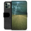 iPhone 11 Pro prémiové puzdro na peňaženku - Búrka