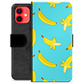 iPhone 12 mini prémiové puzdro na peňaženku - Banány