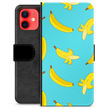 iPhone 12 mini prémiové puzdro na peňaženku - Banány