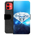 iPhone 12 mini prémiové puzdro na peňaženku - Diamant