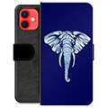 iPhone 12 mini prémiové puzdro na peňaženku - Slon