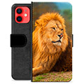 iPhone 12 mini prémiové puzdro na peňaženku - Lev