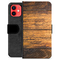 iPhone 12 mini prémiové puzdro na peňaženku - Drevo