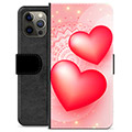 iPhone 12 Pro Max prémiové puzdro na peňaženku - Láska