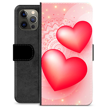 iPhone 12 Pro Max prémiové puzdro na peňaženku - Láska
