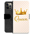 iPhone 12 Pro Max prémiové puzdro na peňaženku - Kráľovná