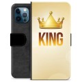 iPhone 12 Pro prémiové puzdro na peňaženku - Kráľ