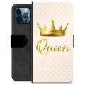 iPhone 12 Pro prémiové puzdro na peňaženku - Kráľovná