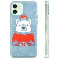 iPhone 12 puzdro TPU - Vianočný medveď