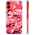 iPhone 12 mini puzdro TPU - Ružová kamufláž