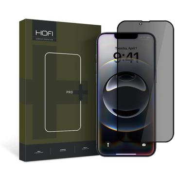 Ochranné Tvrdené Sklo na Displej iPhone 13/13 Pro/14/16e Hofi Anti Spy Pro+ Privacy - Čierny Okraj