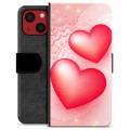 iPhone 13 Mini prémiové puzdro na peňaženku - Láska