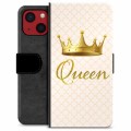 iPhone 13 Mini prémiové puzdro na peňaženku - Kráľovná