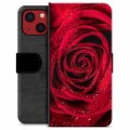 iPhone 13 Mini prémiové puzdro na peňaženku - Rose