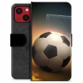iPhone 13 Mini prémiové puzdro na peňaženku - Futbal