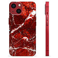 iPhone 13 Mini puzdro TPU - Červený mramor
