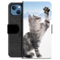 iPhone 13 prémiové puzdro na peňaženku - Mačka