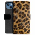 iPhone 13 prémiové puzdro na peňaženku - Leopard