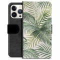 iPhone 13 Pro prémiové puzdro na peňaženku - Tropický
