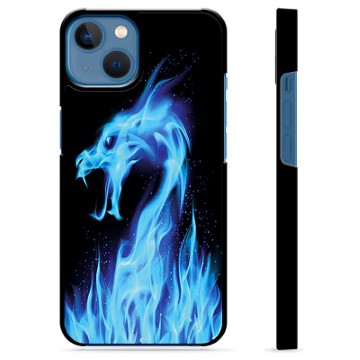 iPhone 13 ochranný kryt - Modrý ohnivý drak