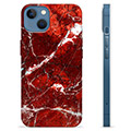 iPhone 13 puzdro TPU - Červený mramor